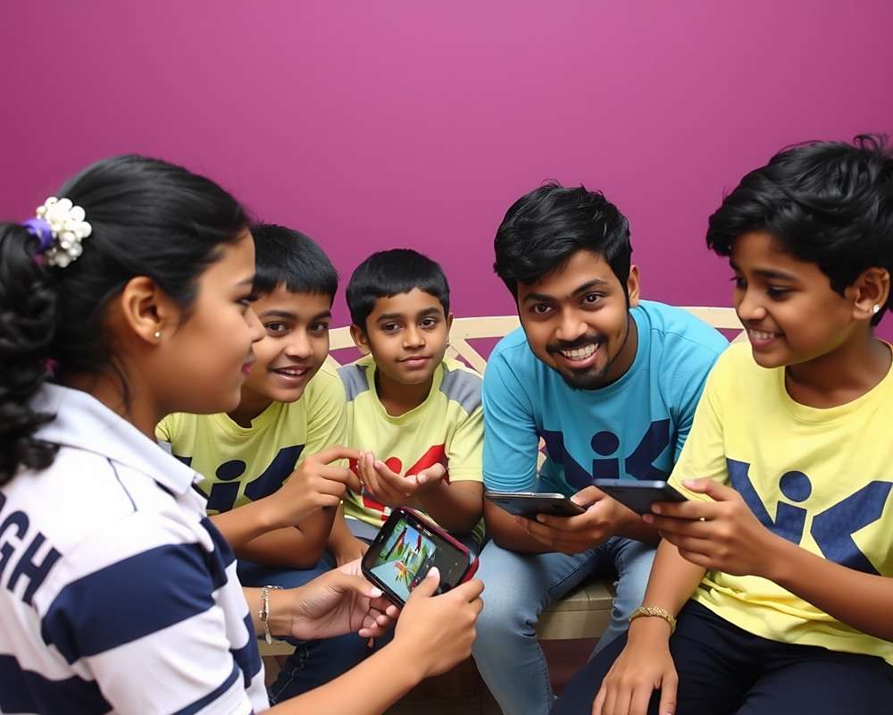 Volleyball Heroes of India Players Indian players of different ages enjoying Volleyball Heroes of India on various devices